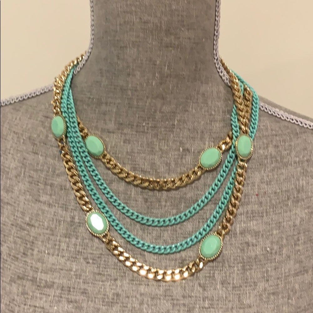 Spring meant statement necklace and earrings set